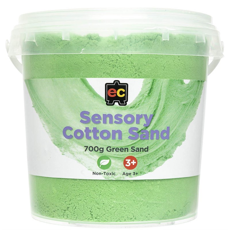 EDUCATIONAL COLOURS COTTON SAND 700G GREEN