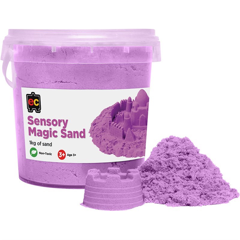 EDUCATIONAL COLOURS SENSORY MAGIC SAND 1KG PURPLE