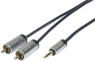 35MM STEREO PLUG TO 2 X RCA PLUG 15M