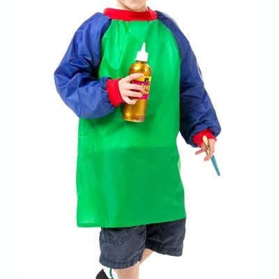 EDUCATIONAL COLOURS JUNIOR ARTIST SMOCKS GREENBLUE