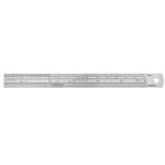 LOCALWORKS ALUMINIUM ALLOY RULER  15CM WITH CM  INCH MEASUREMENTS