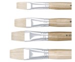 JASART HOG BRISTLE SERIES 579 FLAT BRUSHES  SIZE 12