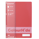 COLOURHIDE NOTEBOOK 120 PAGE A4 WATERMELON