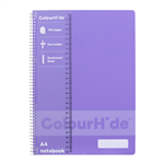 COLOURHIDE   NOTEBOOK A4 120PG LAVENDER