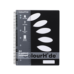 COLOURHIDE   SUBJECT BOOK A4 250PG BLACK