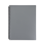 MARBIG DISPLAY BOOK REFILLABLE 20 POCKET A4 GREY