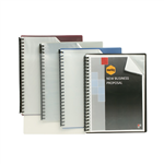 MARBIG DISPLAY BOOK REFILLABLE 20 POCKET A4 CLEARBLUE