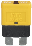 20A Manual Reset Standard Blade Circuit Breaker