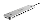 13 IN 1 MULTIFUNCTION USB TYPEC HUB WITH HDMIDISPVGA NETWORK USB PORTS AND USB TYPEC WITH POWER DELIVERY