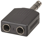 ADPT 65MM STEREO PLG  2SKT