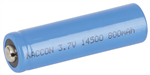 14500 RECHARGEABLE LIION BATTERY 800MAH 37V NIPPLE