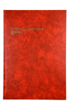 COLLINS 3880 SERIES ACCOUNT BOOK JOURNAL PAGED 84 LEAF A4 RED