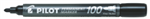 PILOT SCA100 PERMANENT MARKER BULLET 10MM BLACK