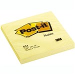 3M POSTIT ORIGINAL NOTES 76X76MM YELLOW  BOX 12