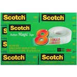 SCOTCH 810 MAGIC TAPE 19MM X 25M PACK 8