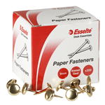 ESSELTE PAPER PAPER FASTENER 9MM BRASSED STEEL BOX 200