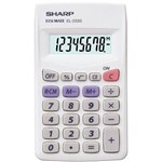CALCULATOR SHARP EL233SB 8 DGT BATT WHITE