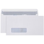 CUMBERLAND WINDOW ENVELOPE 90GSM DLX 120 X 235MM WHITE