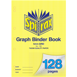 SPIRAX 135 GRAPH BINDER BOOK A4 5MM 128PG