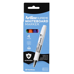 ARTLINE SUPREME WHITEBOARD MARKER BRIGHTS 4 PACK ANTIMICROBIAL