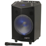 SPKR PAPARTY 12IN AMP WLESS UHF MIC