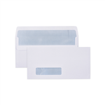 CUMBERLAND ENVELOPES WINDOW SECRETIVE SELF SEAL 80GSM DLX 120 X 235MM BOX 500