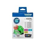 BROTHER LC432XL INK CARTRIDGE HIGH YIELD VALUE PACK CYANMAGENTAYELLOW