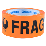 CUMBERLAND PRINTED TAPE FRAGILE 48MM X 66M ORANGE