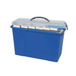 CRYSTALFILE   CARRY CASE CLEAR LIDBLUE BASE