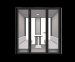 BQUIET 24 PERSON ACOUSTIC MEETING POD  BLACKGREY