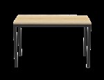 RAPIDLINE 1200MM NATURAL OAK STEEL FRAME DESK