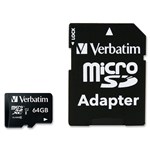 Verbatim 64GB Micro SDXC Card Fast Durable Storage  Adaptor