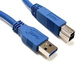 8Ware 3m USB 30 Printer Cable A to B  Blue