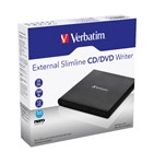 Verbatim Slimline USB DVD CD Writer for Laptops