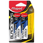 MAPED BLACK PEPS LEAD CASE REFILL HB PACK 2 05MM