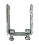 MTR BOAT ROLLER CLAMP BRACKET 100X50MM WITH 18MM SQUARE STEM