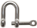 MXE CAPTIVE PIN SHACKLES 6MM SS316 WONT LOSE PIN