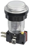 JAYCAR ILLUMINATED ARCADE PUSHBUTTON SWITCH  WHITE