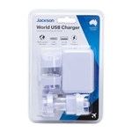 JACKSON WORLDWIDE USB CHARGER  FAST  RELIABLE POWER