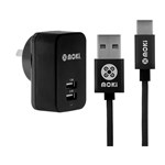 FAST CHARGE MOKI USBC SYNCHARGE CABLE  WALL CHARGER KIT
