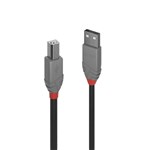 LINDY 5M USB 20 AB CABLE  HIGH PERFORMANCE ANTHRA LINE
