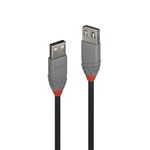 LINDY 2M USB 20 TYPE A EXTENSION CABLE  ANTHRA LINE
