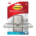 COMMAND SATIN NICKEL SOAP DISH BX2  DAMAGEFREE BATHROOM STORAGE
