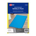 AVERY BLUE MANILLA FOLDERS FOOLSCAP PK20  ORGANISE YOUR GERALDTON DOCUMENTS