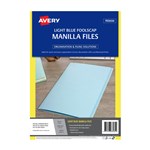 AVERY LIGHT BLUE FOOLSCAP MANILLA FOLDERS PK20  LOCALWORKS GERALDTON