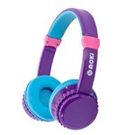 MOKI PLAY SAFE KIDS HEADPHONES 85DB VOLUME LIMIT PURPLEAQUA