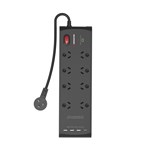 MONSTER 8PORT SURGEUSB BLACK