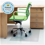 MARBIG ECONOMAT CHAIRMAT PVC KEYHOLE HARDFLOOR 1140 X 1340MM
