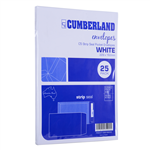 CUMBERLAND C5 ENVELOPES POCKET PLAINFACE STRIP SEAL 85GSM 162 X 229MM WHITE PACK 25