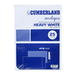 CUMBERLAND B4 ENVELOPES POCKET PLAINFACE STRIP SEAL 100GSM 353 X 250MM WHITE PACK 25